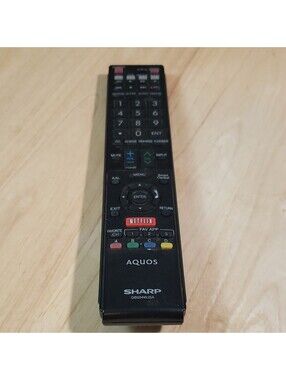 Sharp AQUOS GB004WJSA Wireless TV Remote Control, Black - For Sharp TVs